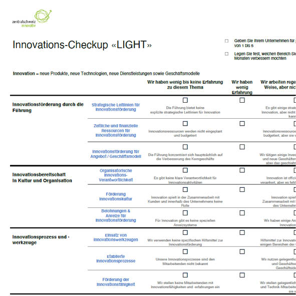 ITZ Innovations-Checkup LIGHT